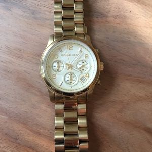 Michael Kors Gold-Tone Chronograph Watch